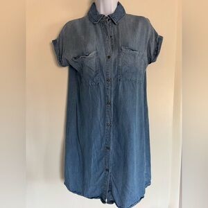 Denim Blue Shirt Dress